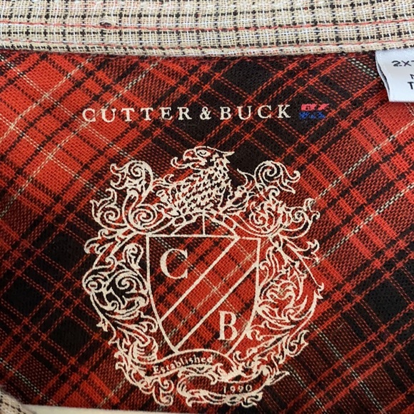 ❌❌ SOLD ❌❌ CUTTER & BUCK FLANNEL BUTTON DOWN SHIRT - Picture 6 of 6